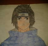Sasuke disegnato da mia sorella (9 anni)
